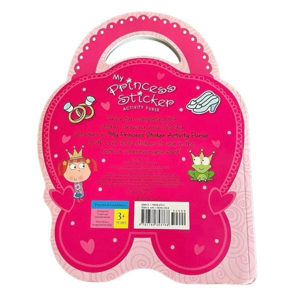 My Princess Sticker Activity Book Purse Paperback Make Believe Ideas - Picture 2 of 2